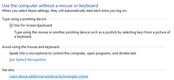 Configure the On-Screen Keyboard 2:
