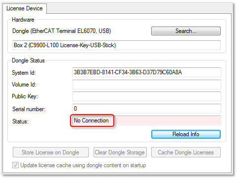 Commissioning and configuring license dongles 13: