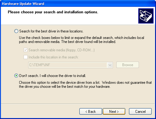 Select the 'TwinCAT-Intel PCI Ethernet Adapter' and push 'Next'