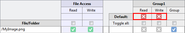 Configuring file access 3: