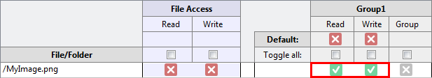 Configuring file access 5: