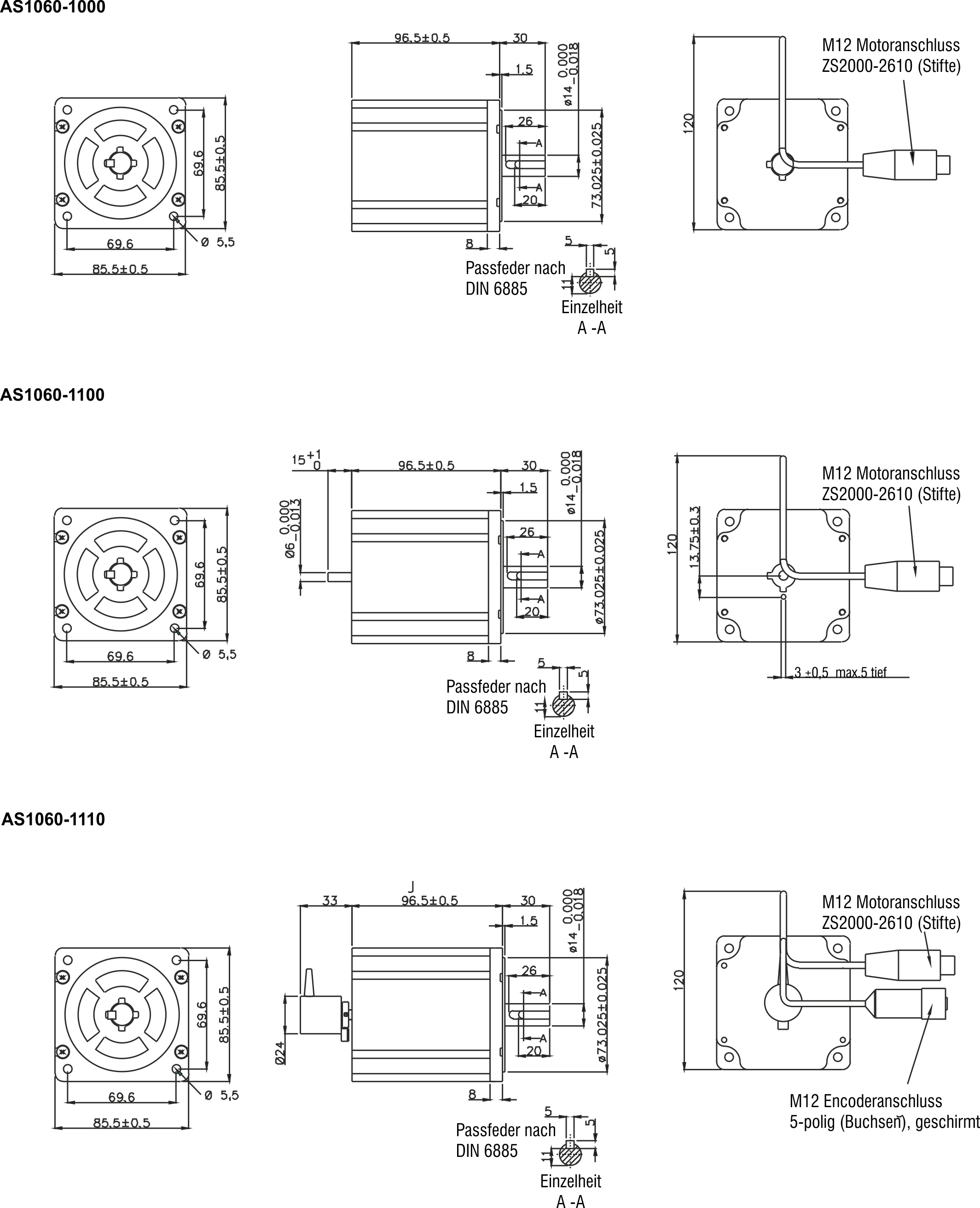 Maßzeichnung AS1060-1xxx 1: