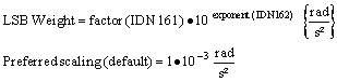 IDN 161 (S-0-0161) Acceleration Data Scaling Factor 1: