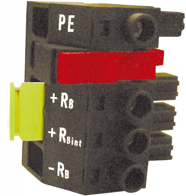 X07 – Interner und externer Bremswiderstand (nur AX5140) 1: