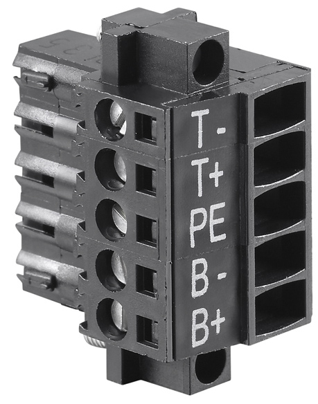 X14 (A), X24 (B): Motorbremse, Thermokontakt (1,5 A - 40 A Geräte) 1: