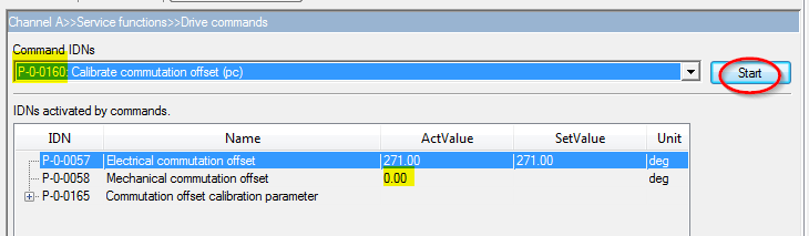 Bestimmung des mechanischen Kommutierungsoffsets 2: