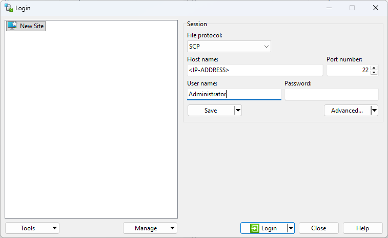 Dateien mit WinSCP-Client verwalten 1: