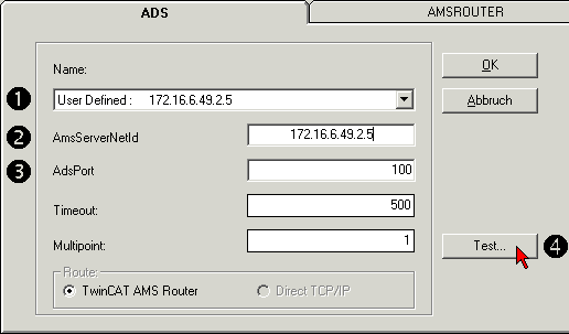 Beispiel: Parametrierung mit Konfigurations-Software KS2000 6: