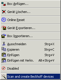 Konfiguration mit dem System Manager 1: