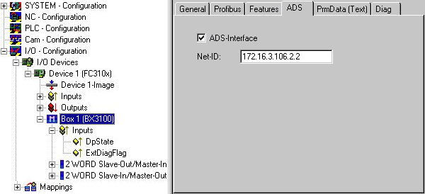 Programmübertragung über PROFIBUS 1: