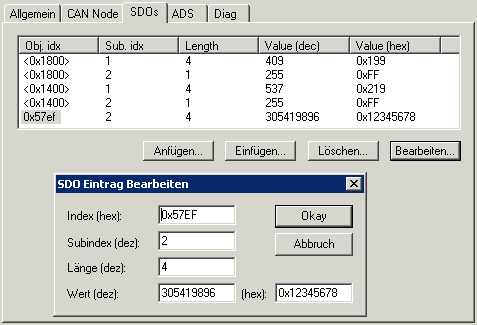 SSB - SDO-Kommunikation 1: