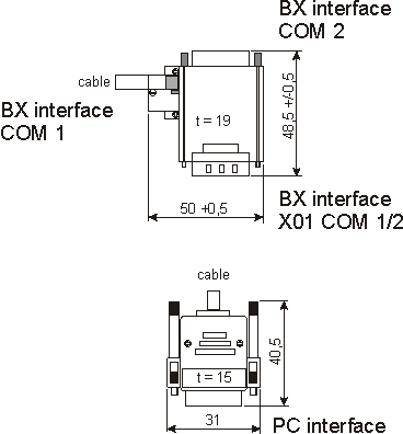 Programmierkabel für COM1 2: