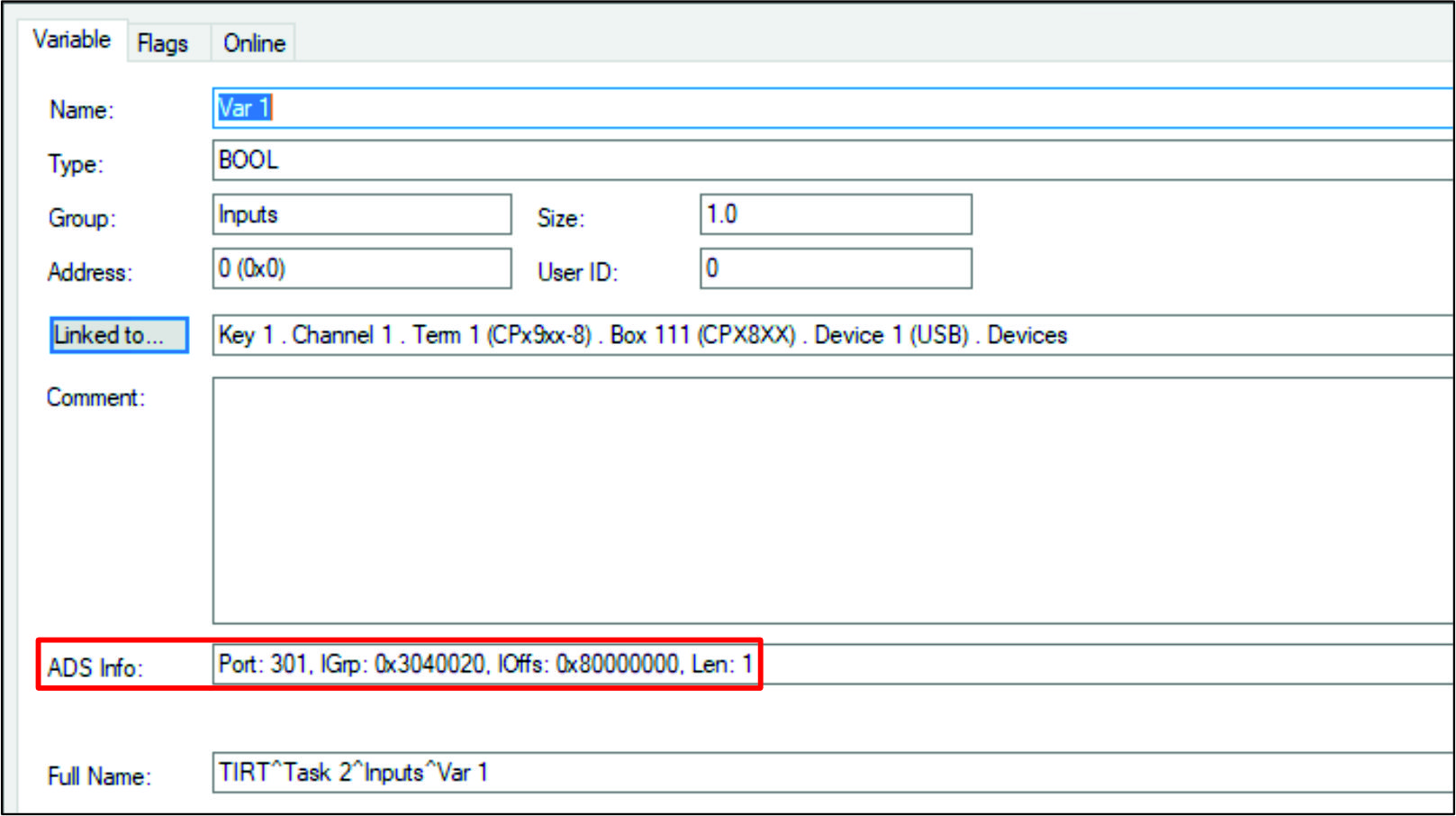 Verknüpfung I/O-Task 9: