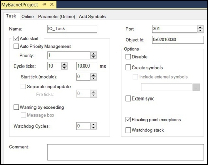 Verknüpfung I/O-Task 3: