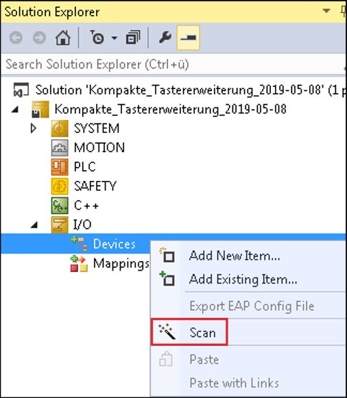 Anbindung TwinCAT System Manager 2: