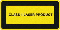 Sicherheitshinweis und Verhaltensregeln zur Laser-Klasse 1 1: