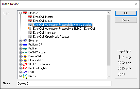 Konfiguration eines Ports für Netzwerkvariablen 2: