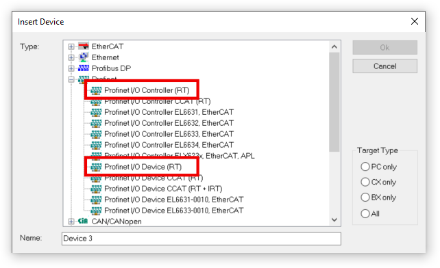 Konfiguration eines Ports als PROFINET-Teilnehmer 3: