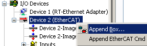 Einrichtung: Gerät EtherCAT 9: