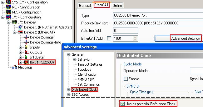 Einrichtung: Gerät EtherCAT 13: