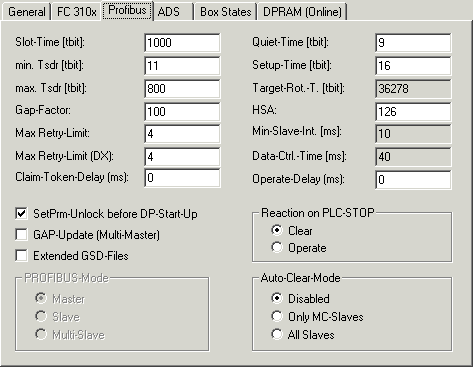Karteireiter Profibus 1:
