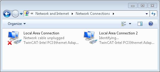 Bezeichnung der Ethernet-Schnittstellen (X000, X001) 1: