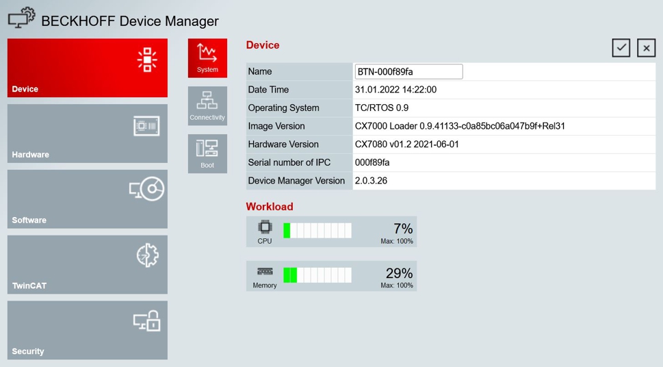 Beckhoff Device Manager starten 1: