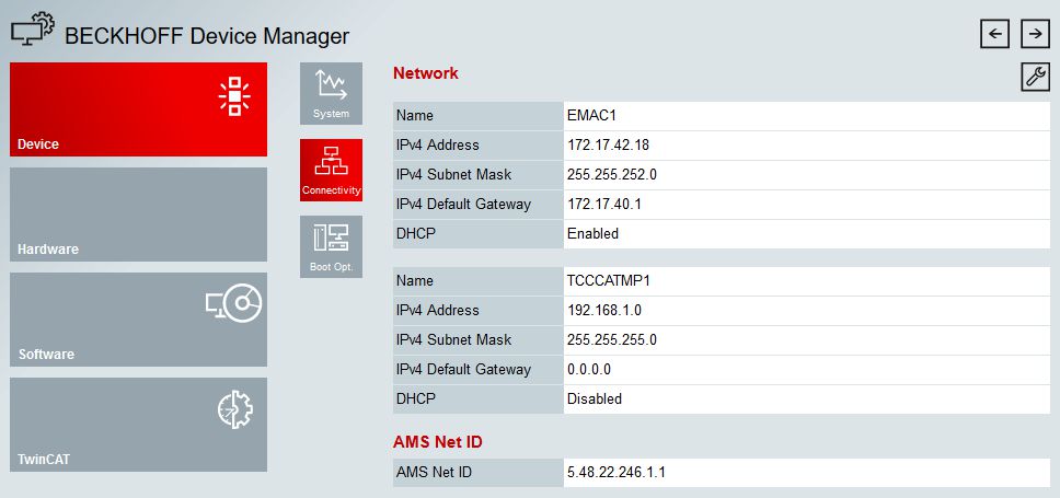 IP-Adresse der Ethernet-Schnittstellen (X101, X102) ändern 2: