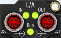 EtherCAT P-Anschluss 1: