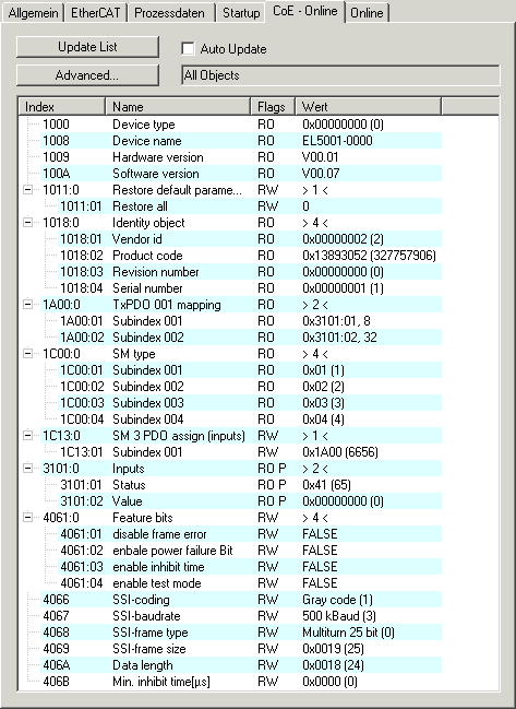 EtherCAT Teilnehmerkonfiguration 7: