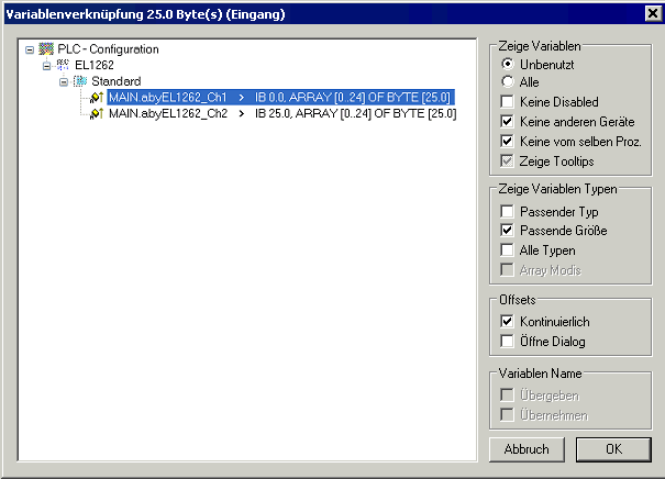 Hinweise zum Betrieb EL1262-0000, EL1262-0050, EL1264 11: