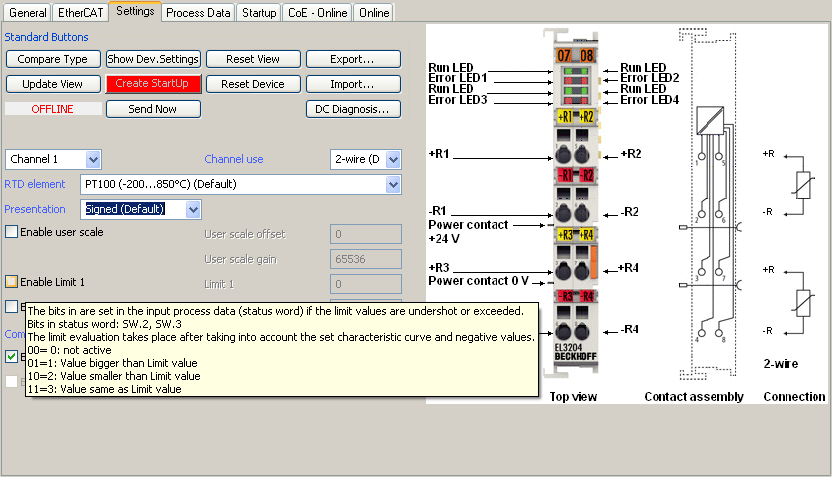 Allgemeine Inbetriebnahmehinweise des EtherCAT Slaves 4: