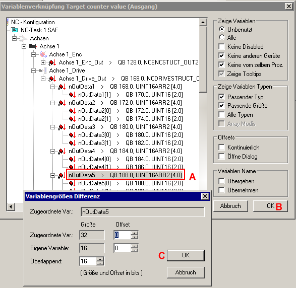 EL252x - Bei Verwendung der Predefined PDO Assignments "n Ch Standard 16 Bit (MDP 253/511)" 2: