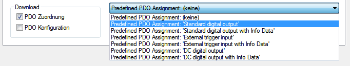 Prozessdatenvorauswahl 2: