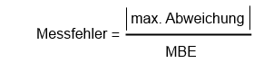 Messfehler/ Messabweichung 1: