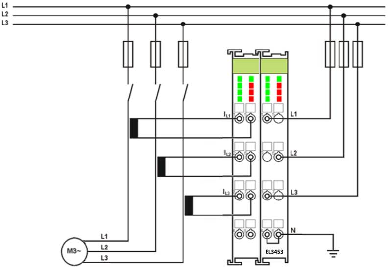 Leistungsmessung an einem Motor mit 2 bzw. 3 Stromwandlern 2: