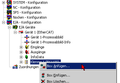 Konfigurationserstellung TwinCAT 7: