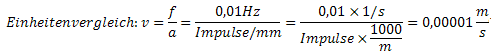 Frequenzmessung/Geschwindigkeitsmessung 2: