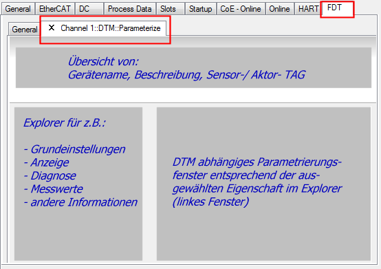 Anwendung über TwinCAT [FDT] 3: