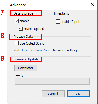 Einstellungen (Settings) der IO-Link Devices 3: