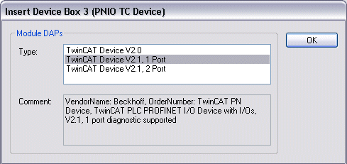 PROFINET-Device-Einbindung unter TwinCAT 2.11 9: