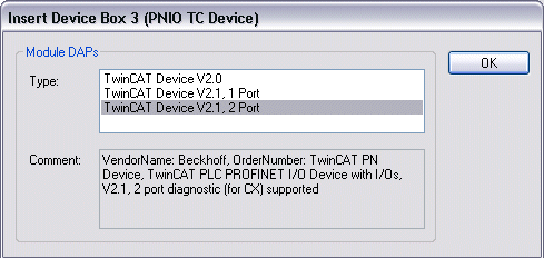 PROFINET-Device-Einbindung unter TwinCAT 2.11 10: