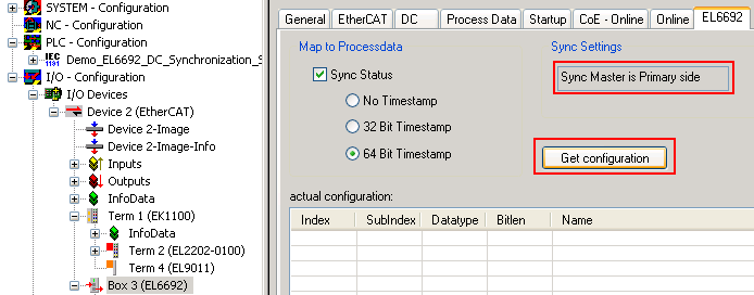 Externe TwinCAT Synchronisierung 12: