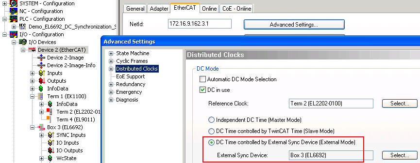 Externe TwinCAT Synchronisierung 13: