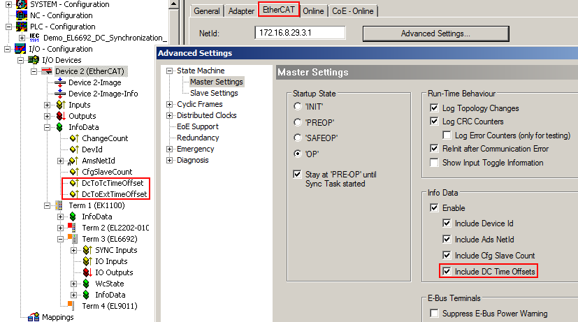 Externe TwinCAT Synchronisierung 10: