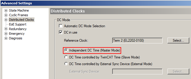 Externe TwinCAT Synchronisierung 11: