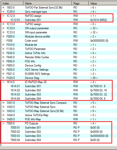 Selektives PDO-Mapping 10: