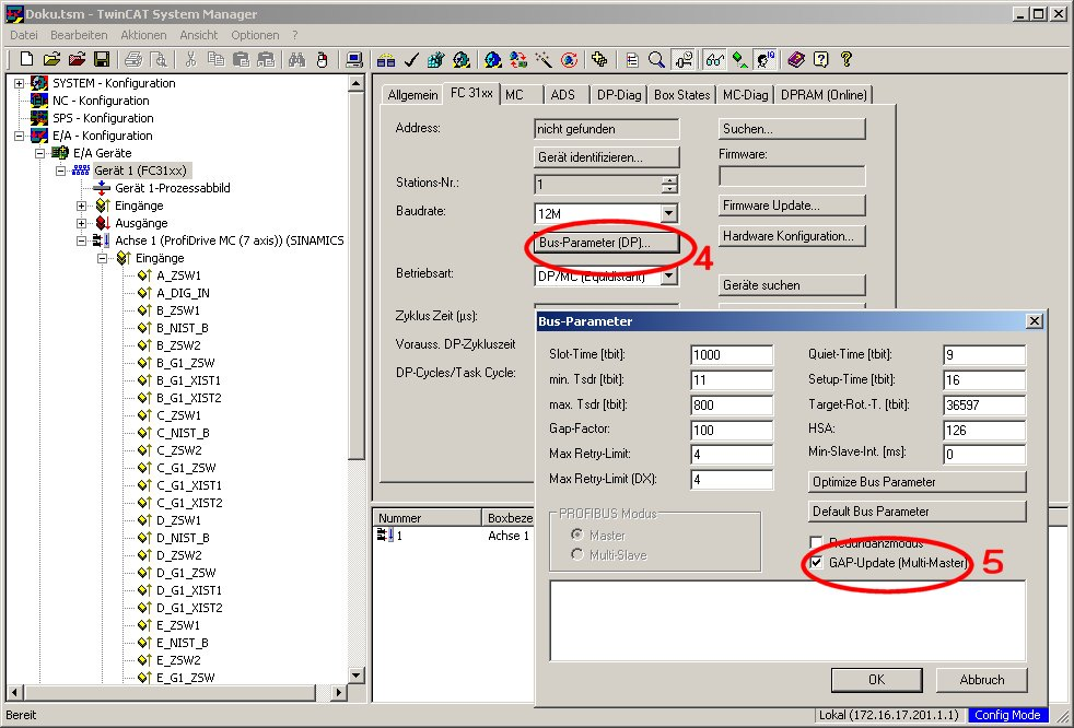 Feldbusmaster konfigurieren 3:
