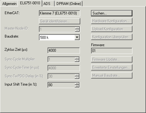 Konfiguration mit TwinCAT System Manager 11: