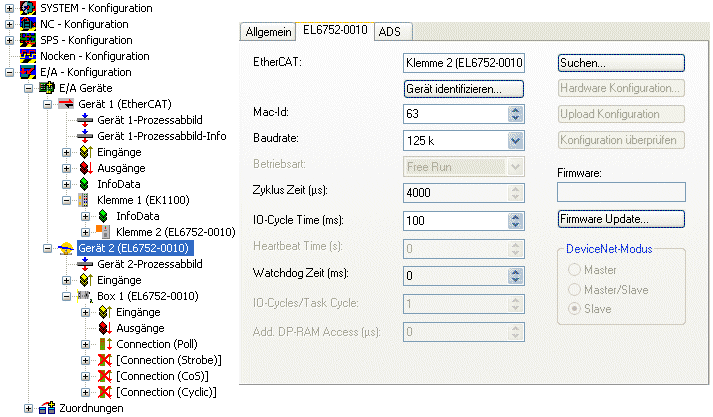 TwinCAT System Manager 8: